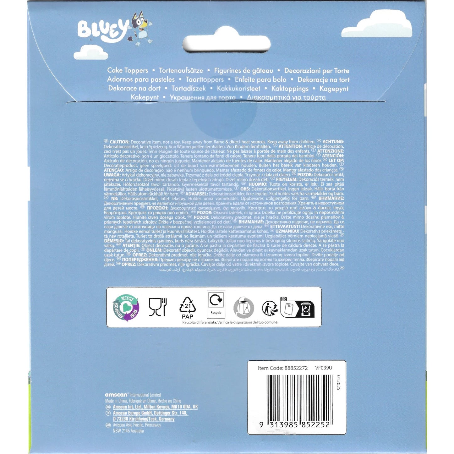 Bluey Cake Toppers (Pack of 7)