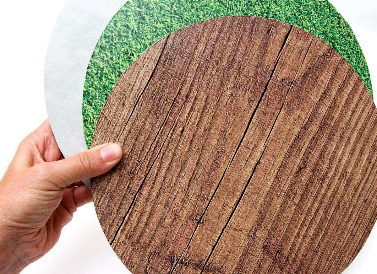 Cake Board Grass Masonite | Round