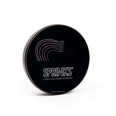 6-Piece OVAL Stainless Pastry Cutter Set - by Sprinks