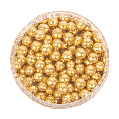 Crunchy SHINY GOLD 4mm Sprinkles (75g)