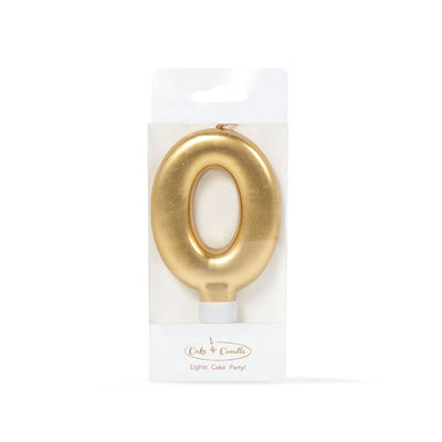 Number 0 | Candle | Gold | Single