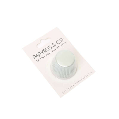 Papyrus & Co 35mm Mini White Foil Baking Cups | 50 pack
