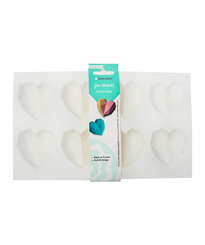 Silicone Mould Geo Hearts