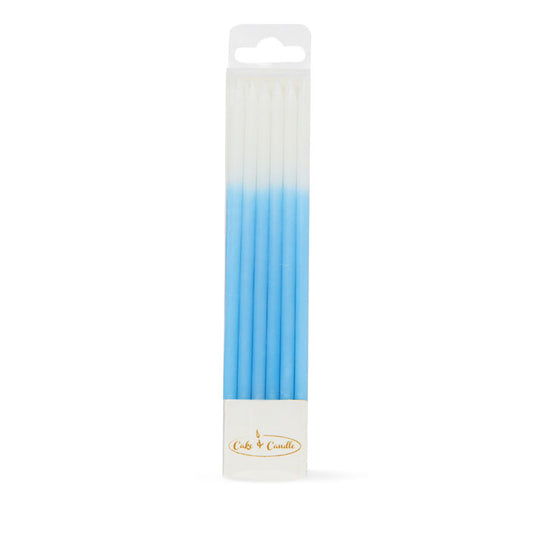 Candle Ombre Cake Candles Blue (Pack of 12)