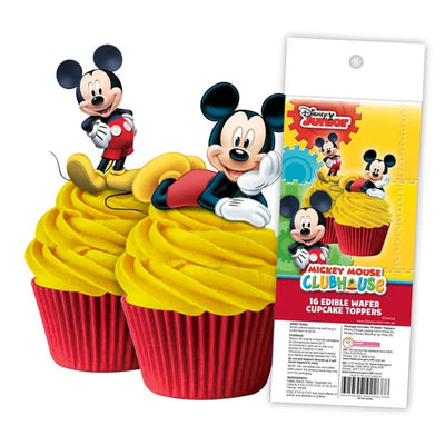 EDIBLE WAFER CUPCAKE TOPPERS - 16 PIECE PACK MM