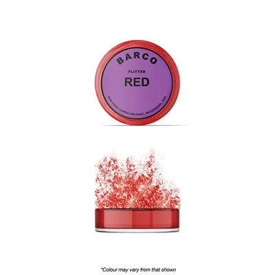 Barco Red Flitter Glitter | Non Toxic | 10ml