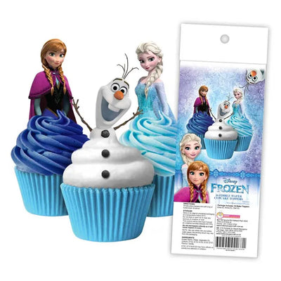 EDIBLE WAFER CUPCAKE TOPPERS - 16 PIECE PACK DF