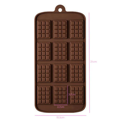 MINI CHOCOLATE BLOCK SILICONE MOULD CC