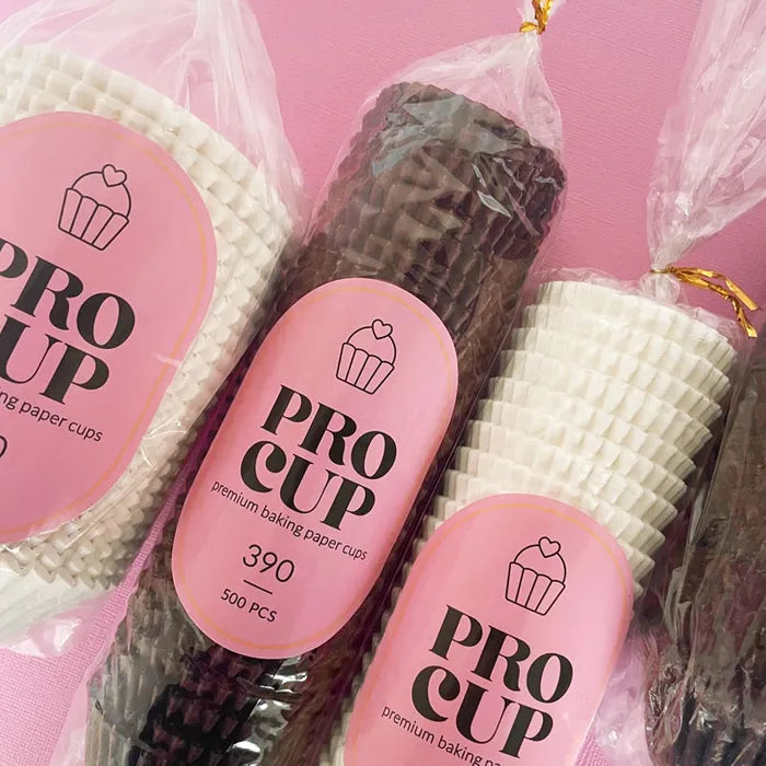 360 BAKING CUPS - WHITE - 500 PIECE PACK