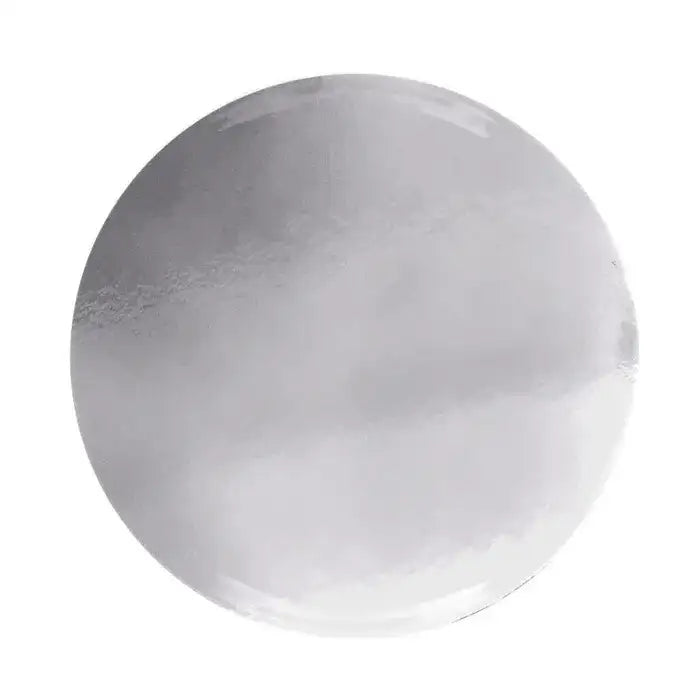 CAKE BOARD | SILVER | 14 INCH | ROUND | CARDBOARD | 2MM THICK (DISCONTINUED)