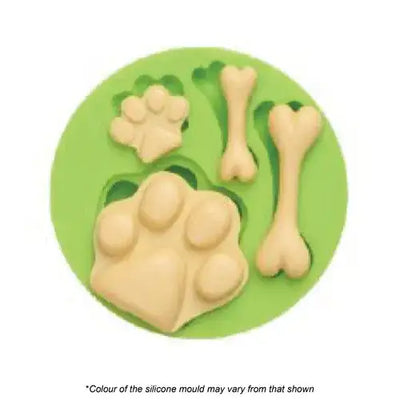 Mould Dog Paw & Bone Silicone Mould