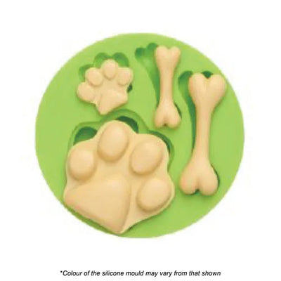 Mould Dog Paw & Bone Silicone Mould