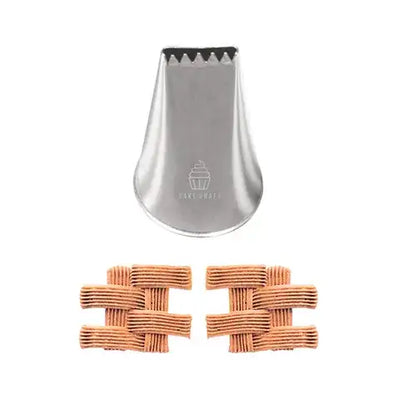 PIPING TIP | #47 BASKETWEAVE | STAINLESS STEEL (CAKE CRAFT)