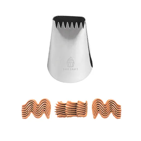 PIPING TIP | #2B LARGE BASKETWEAVE | STAINLESS STEEL