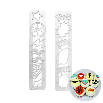SUPERHERO | IMPRESSION CUTTER SET | 2 PIECES