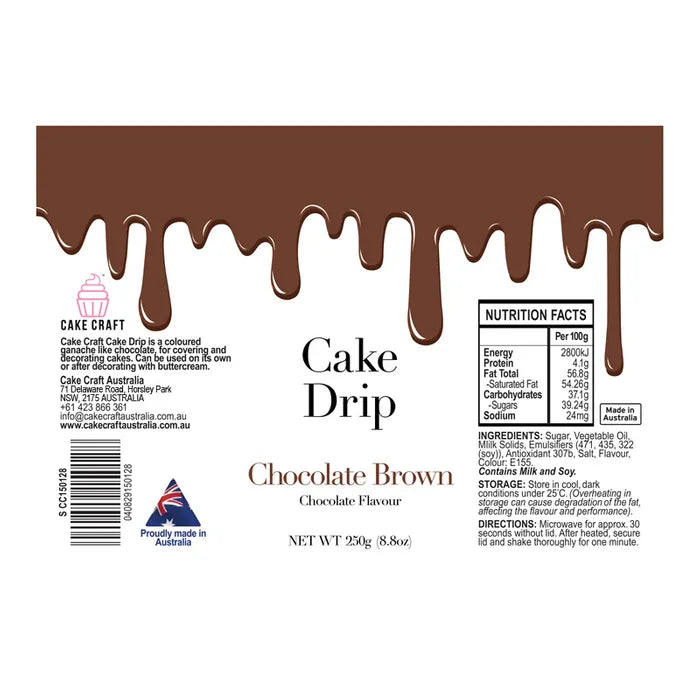 CHOCOLATE DRIP BROWN 250G