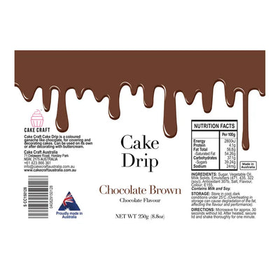 CHOCOLATE DRIP BROWN 250G
