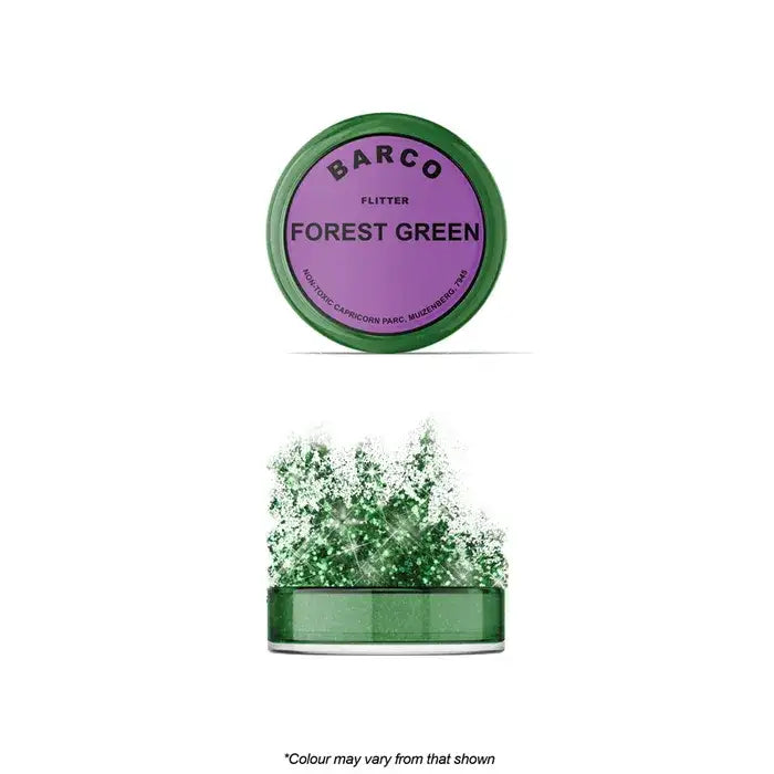 Barco Green Flitter Glitter | Non Toxic | 10ml