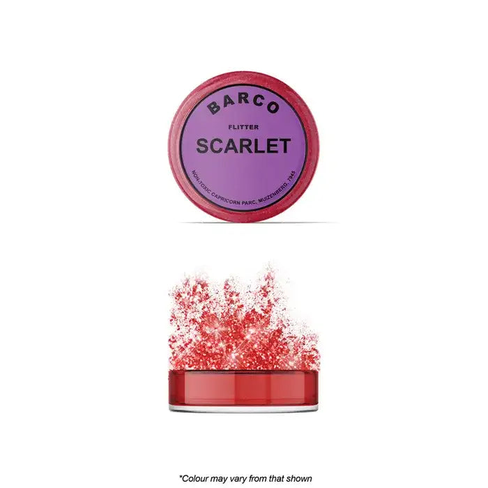 Barco Scarlet Red Flitter Glitter | Non Toxic | 10ml