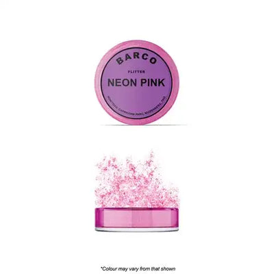 Barco Neon Pink Flitter Glitter | Non Toxic | 10ml