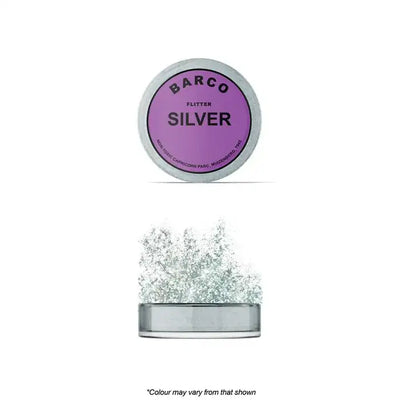Barco Silver Flitter Glitter | Non Toxic | 10ml