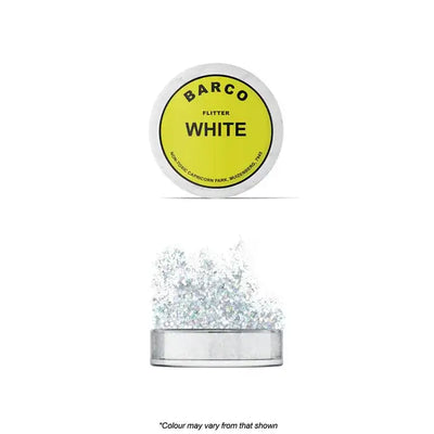 Barco White Hologram Flitter Glitter | Non Toxic | 10ml