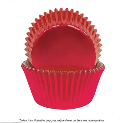 Cake Craft 390 Red Foil Baking Cups | 72 Pack