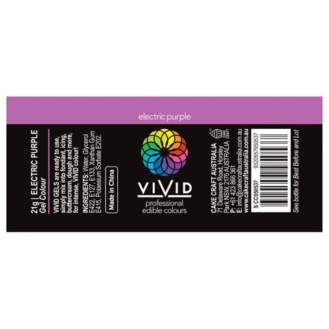 Food Colour Electric Purple 21g VIVID