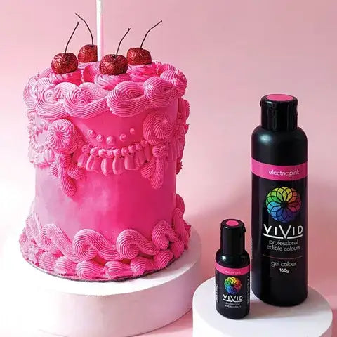 Food Colour Electric Pink Gel Colour 21g VIVID