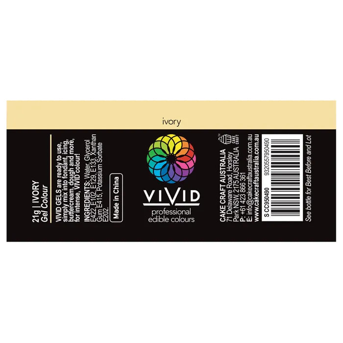 Food Colour Ivory 21g VIVID