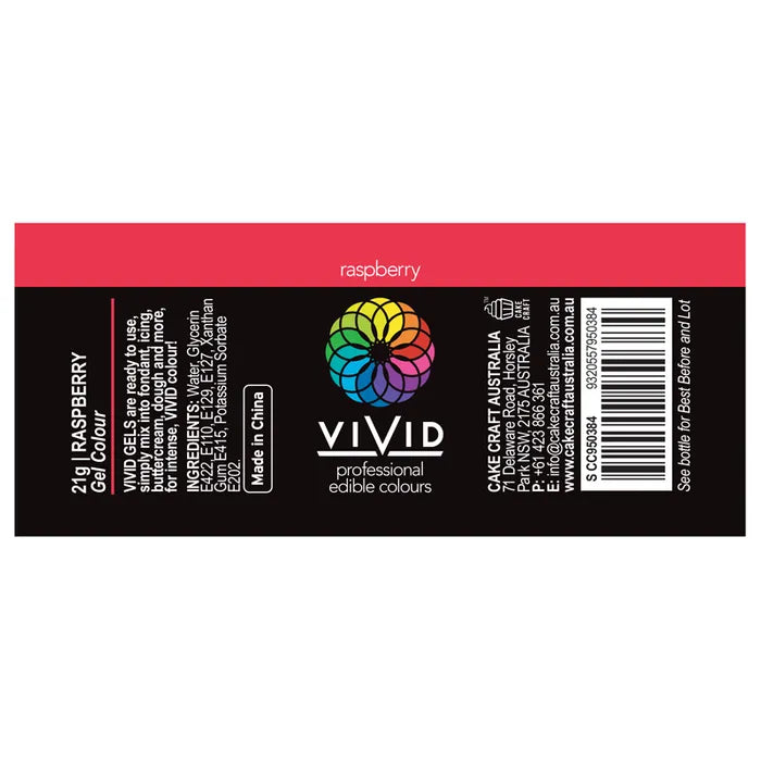 Food Colour Raspberry 21g VIVID