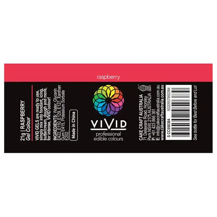 Food Colour Raspberry 21g VIVID