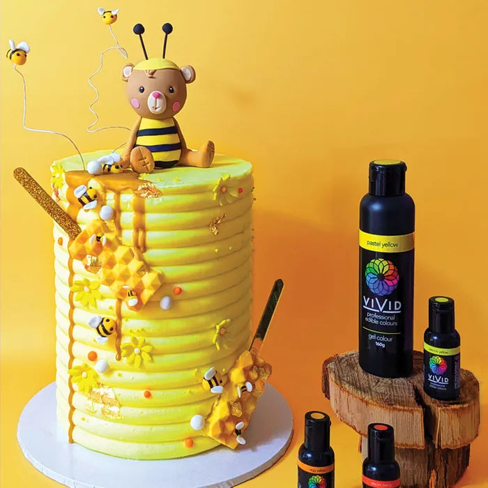 Food Colour Super Electric Yellow Gel 21g VIVID