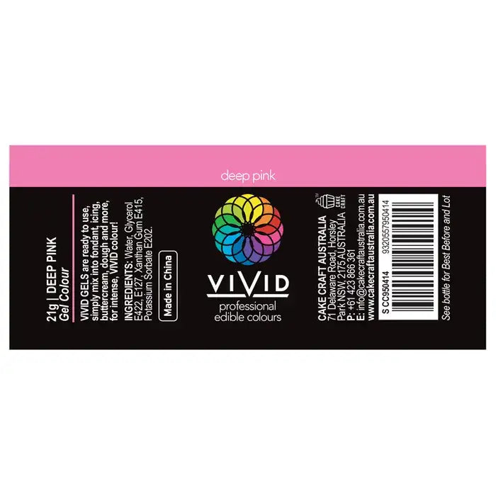 Food Colour Deep Pink 21g VIVID