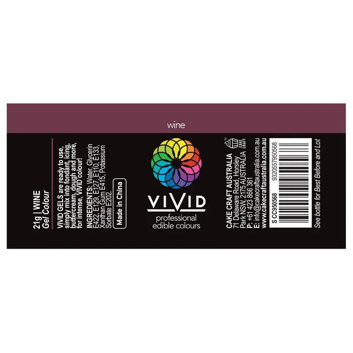 Food Colour Wine 21g VIVID