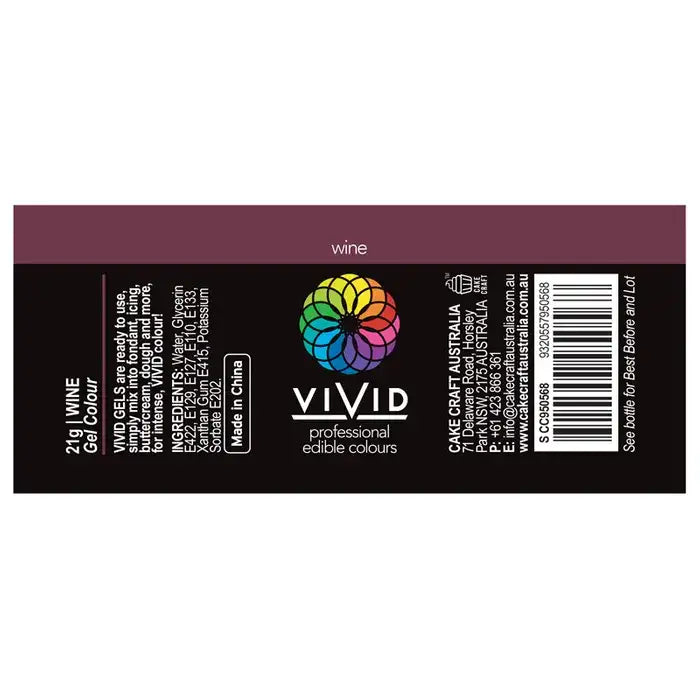 Food Colour Wine 21g VIVID