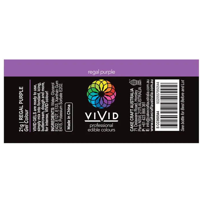 Food Colour Regal Purple 21g VIVID