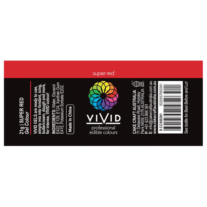 Food Colour Super Red 21g VIVID