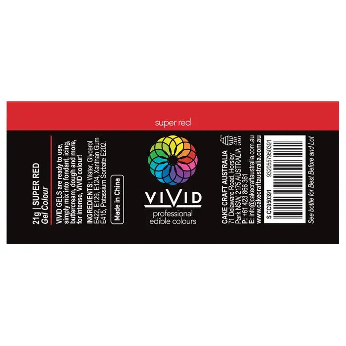 Food Colour Super Red 21g VIVID