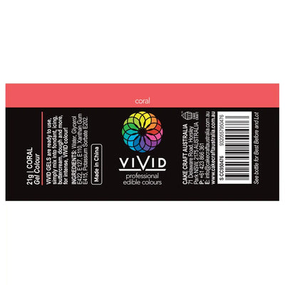 Food Colour Coral 21g VIVID
