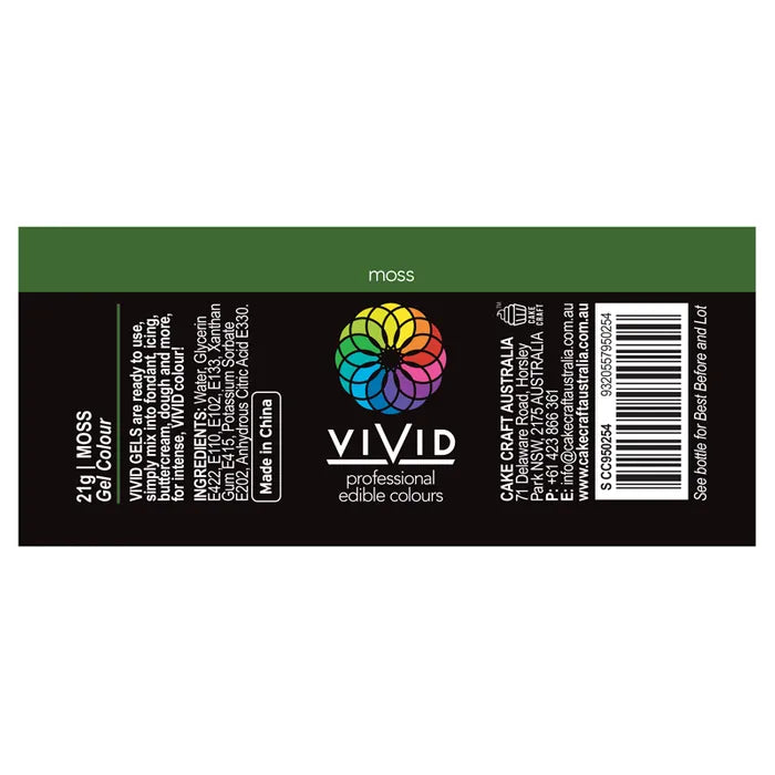 Food Colour Olive Gel Colour 21g VIVID