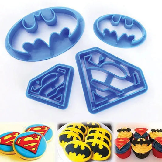 Cutter Batman & Superman 4 piece Set