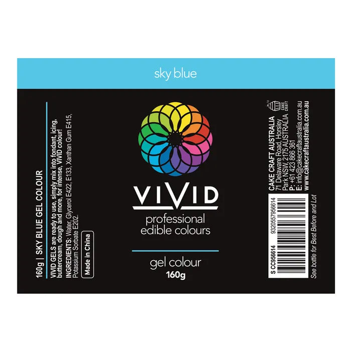 Food Colour Sky Blue Gel Colour 160g