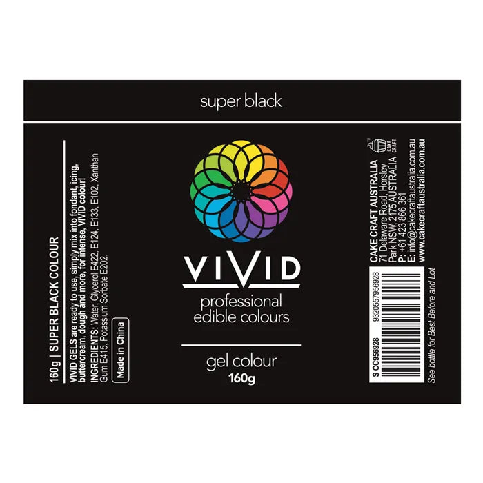 Food Colour Super Black Gel Colour 160g