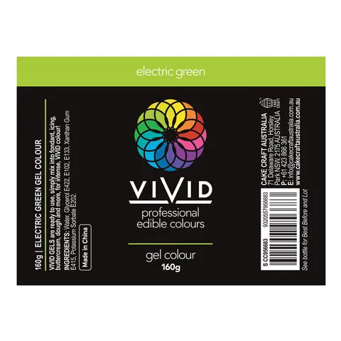 Food Colour Electric Green Gel 160g