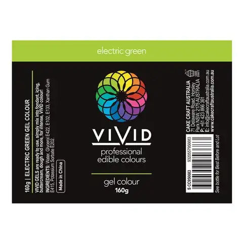 Food Colour Electric Green Gel 160g