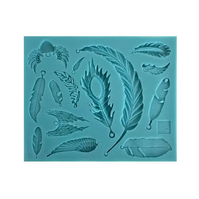 ASSORTED FEATHER AND WING SILICONE MOULD