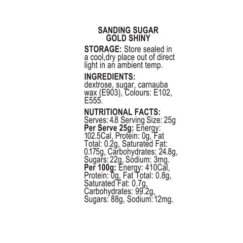 Sprink'd | Sanding Sugar | GOLD 120g