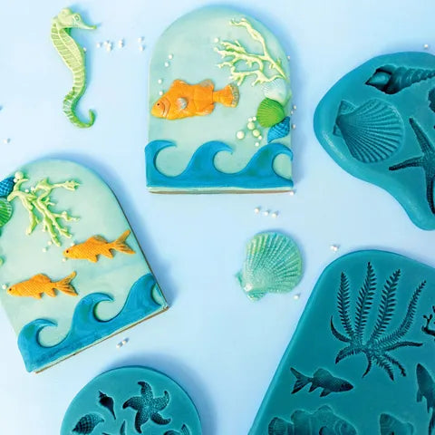 Mould Assorted Fish & Seaweed Silicone Mould