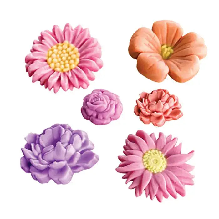 Mould Assorted Flowers Silicone Mould